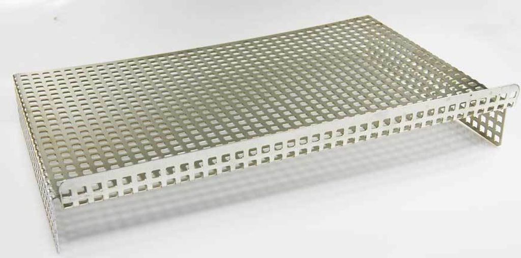 massives 2 mm starkes Lochblech 47 x 32 x 8 cm Ablagegitter Abtropfblech