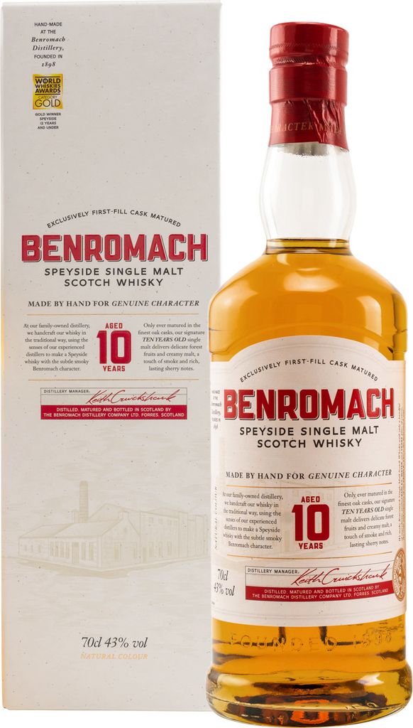Benromach 10 Years Old  Speyside Single Malt Scotch Whisky Produktbild 5