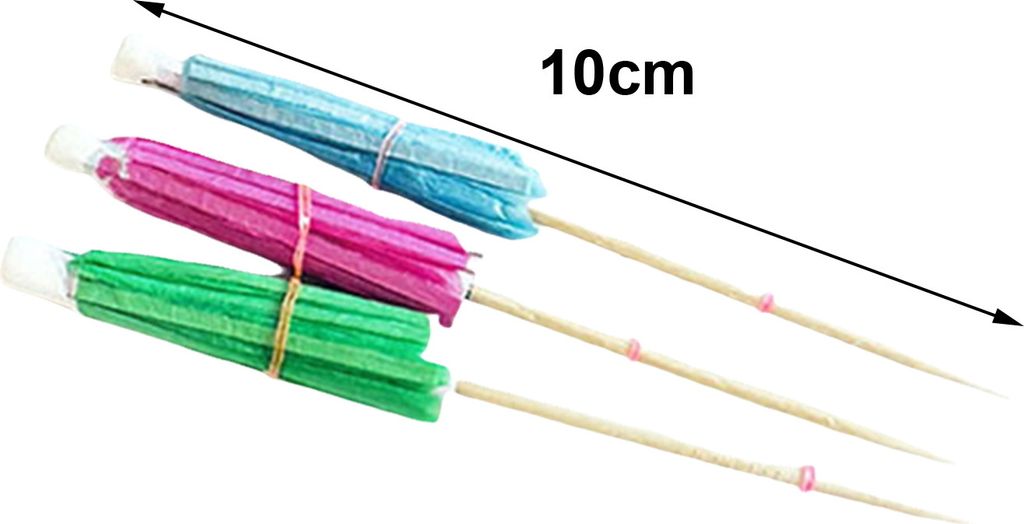 50 Stück Cocktail-Picks, hawaiianische Party-Dekoration, Essen, Trinken, Cupcake-Topper, Regenschirm-Sticks für Sommer-Geburtstags-Pool-Partys