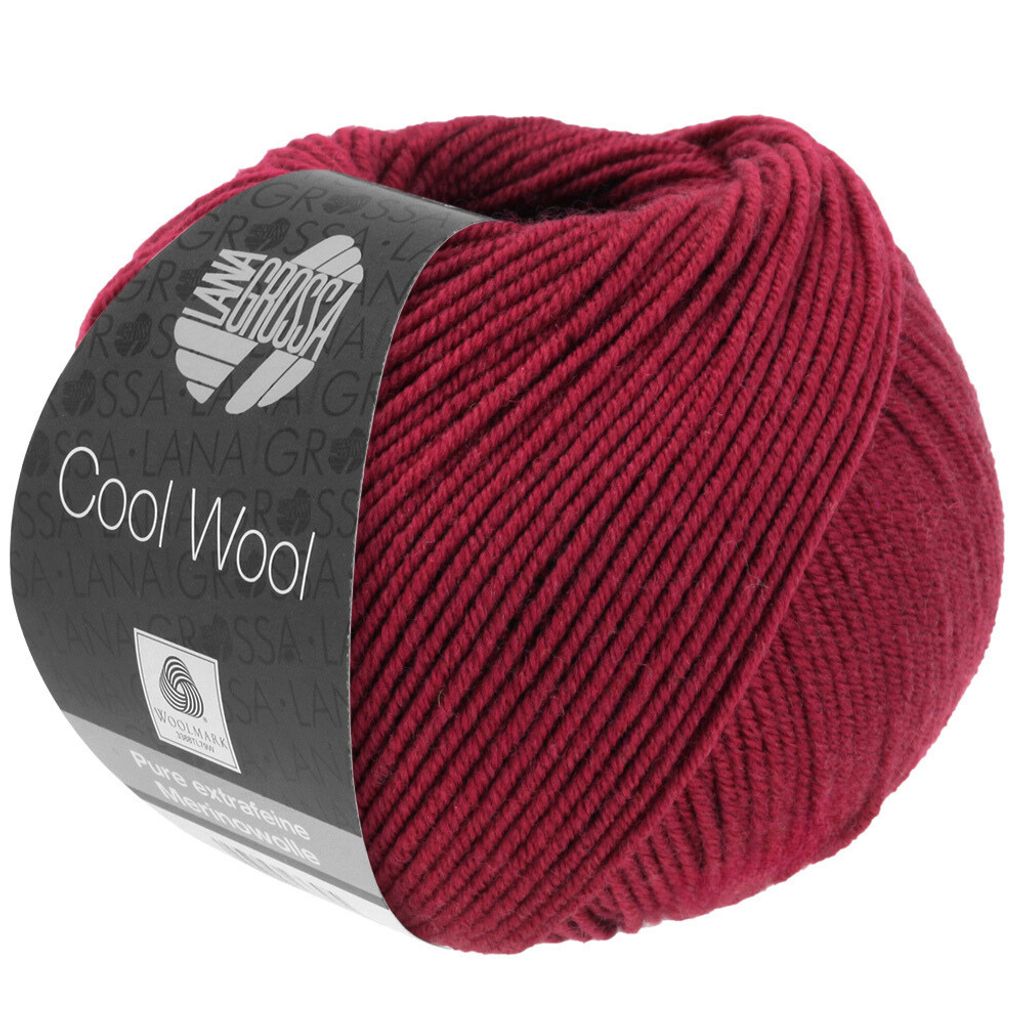 Lana Grossa Cool Wool 2000 468 Weinrot 50g Produktbild 