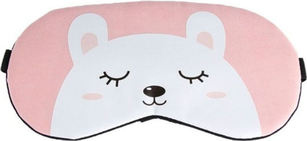 Schlafmaske, Farbe:Rosa Kaninchen