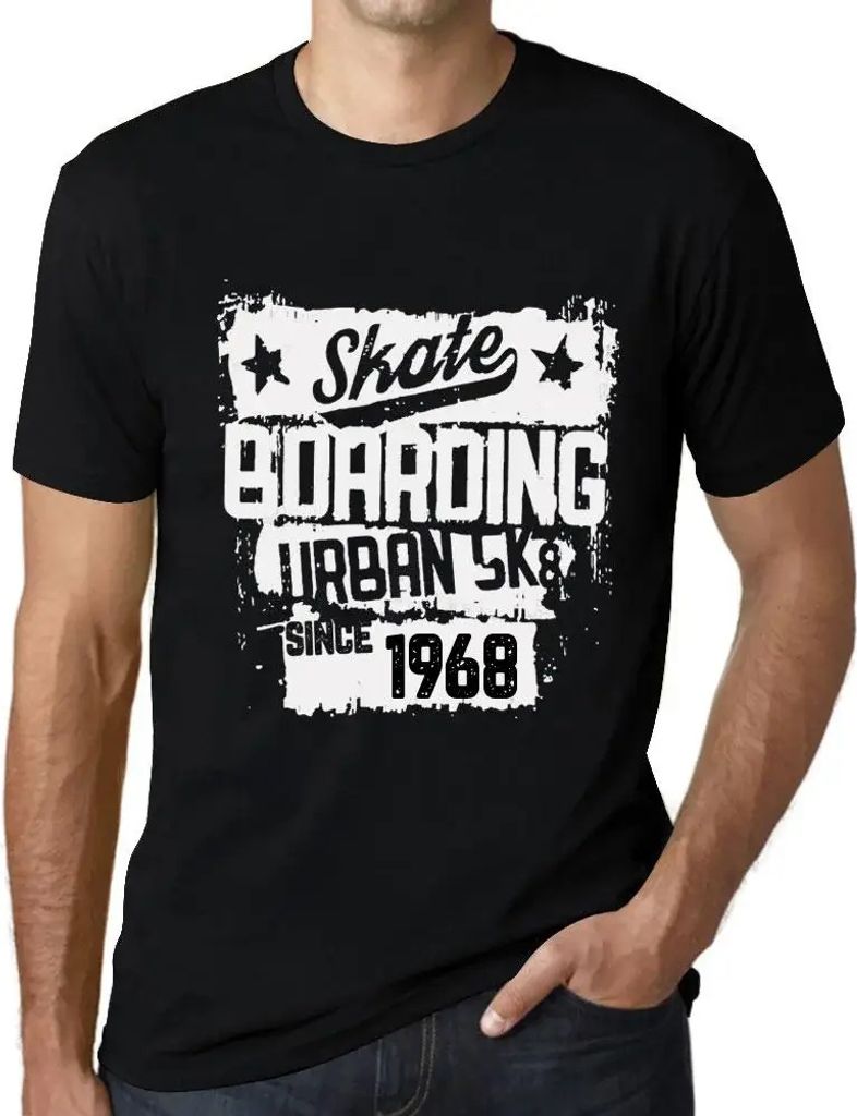 Herren Grafik T-Shirt Urbanes Skateboard seit 1968 – Urban Skateboard Since 1968 – Geschenk 56. Geburtstag Jahrestag 56 Jahre Jubiläum 56 Jäh...