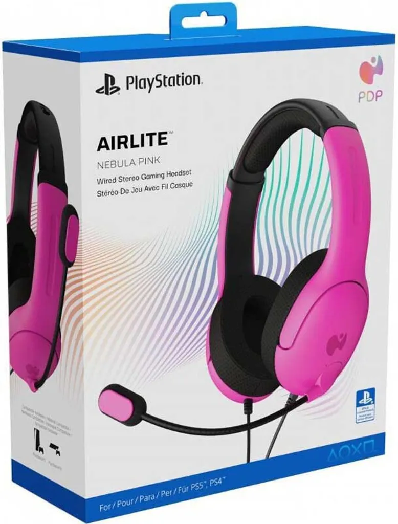 Micro-casque Gamer Stéréo Rose PDP Airlite compatible Console PS4 PS5 - 6