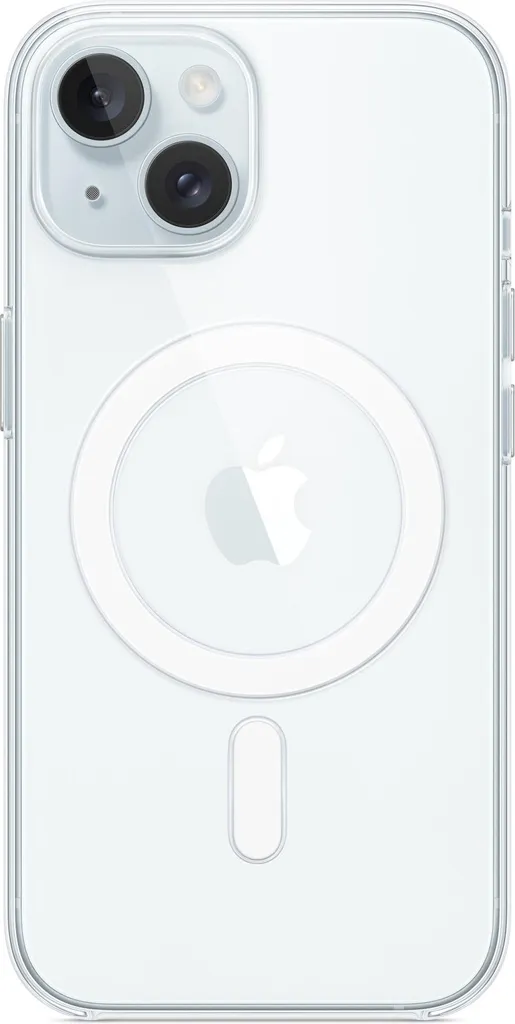Coque iPhone 15 pour Chargeur MagSafe Étui de Protection Transparent