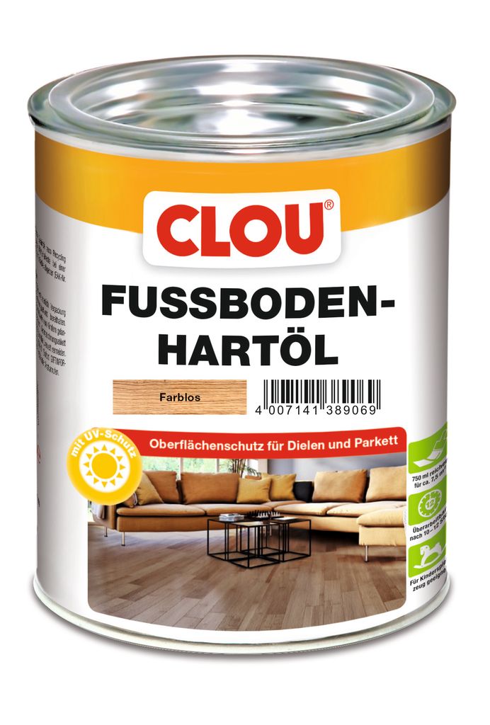 Clou Fußboden Hartöl 750 ml farblos