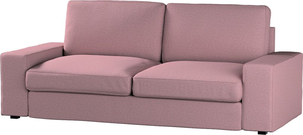 Dekoria Bezug für Kivik 3-er Bettsofa, schwarz--rosa, Kivik 3-er Bettsofabezug