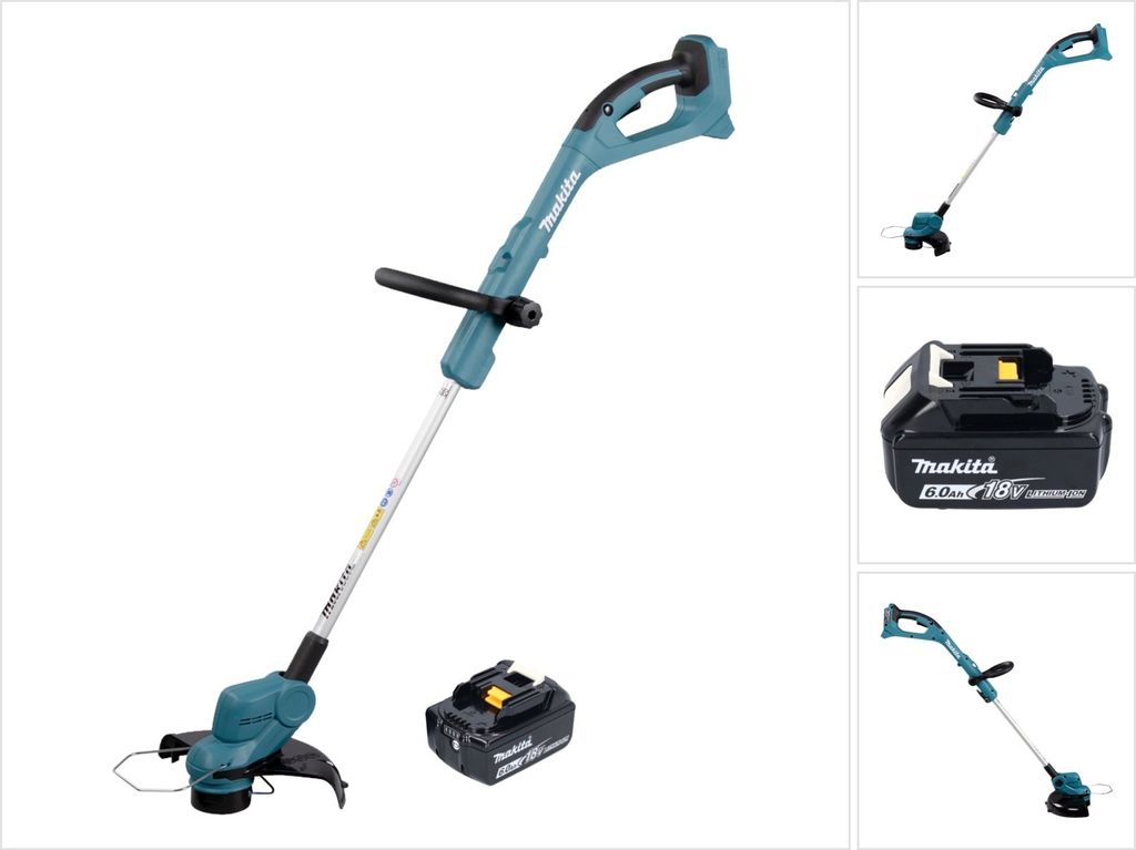 Makita DUR 193 G1 Akku Rasentrimmer 18 V 260 mm + 1x Akku 6,0 Ah - ohne Ladegerät