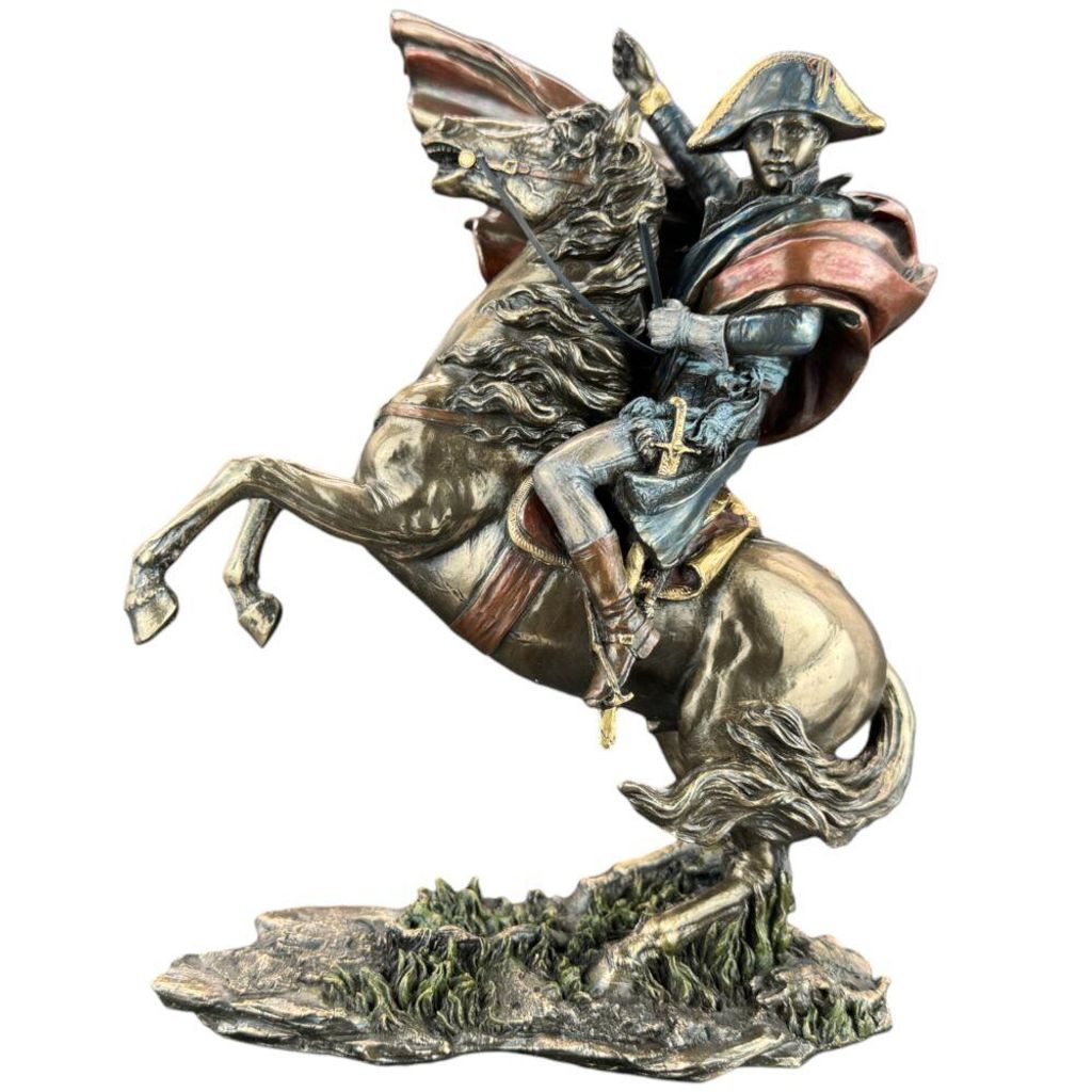 Napoleon Figur zu Pferd Veronese Historische Statue Kaiser Napoleon Dekorative Skulptur Bronze Stil WU73444A4