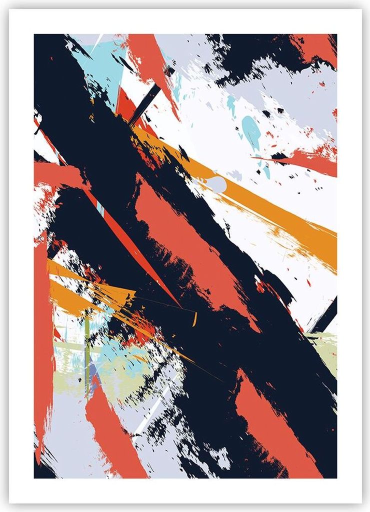 Poster - Poster ohne Rahmen - Abstraktion Graffiti Modern - Produktbild 