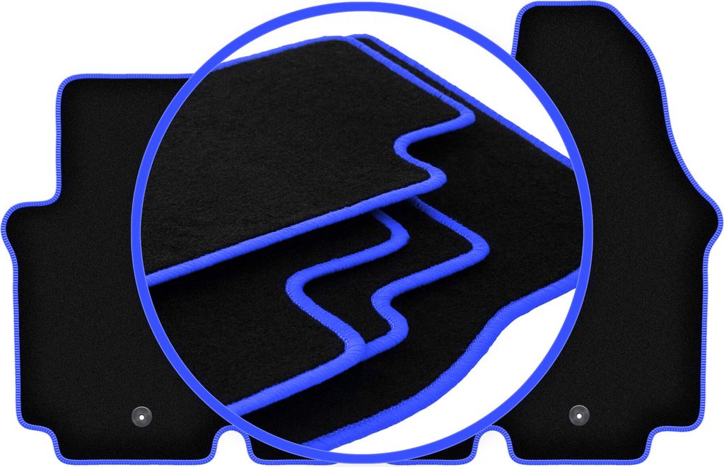 CARLUX-BLUE Automatten für: Opel Vivaro Transporter (2001-2014)