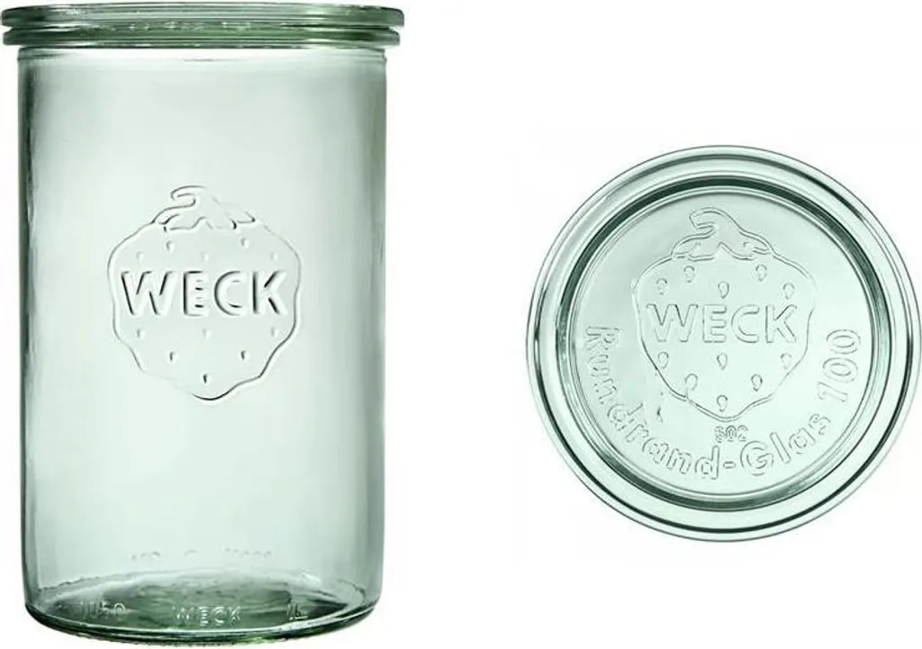 Set 6 Vasetti WECK 1050ml Sturz - Vetro per Vasocottura e Dispensa