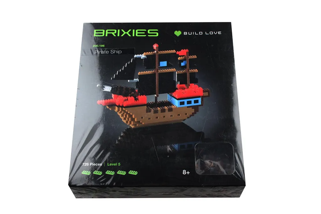 Bateau Pirate Brixies STK - Kit de Construction Micro-Briques 3D