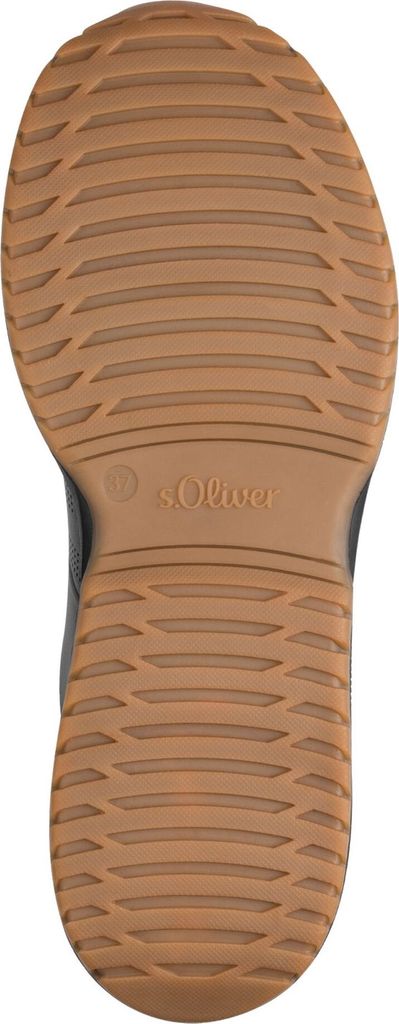 s.Oliver Damen Sneaker sportlich Luftpolster Sohle und lose Einlagen 5-23659-45, Größe:38 EU, Farbe:Schwarz