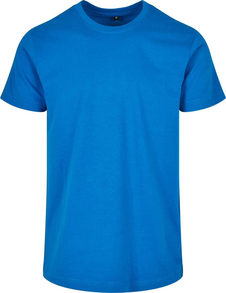 Build Your Brand Basic BB010 | Basic Round Neck T-Shirt XS bis 5XL - Farbe: Cobaltblue - Größe: XXL