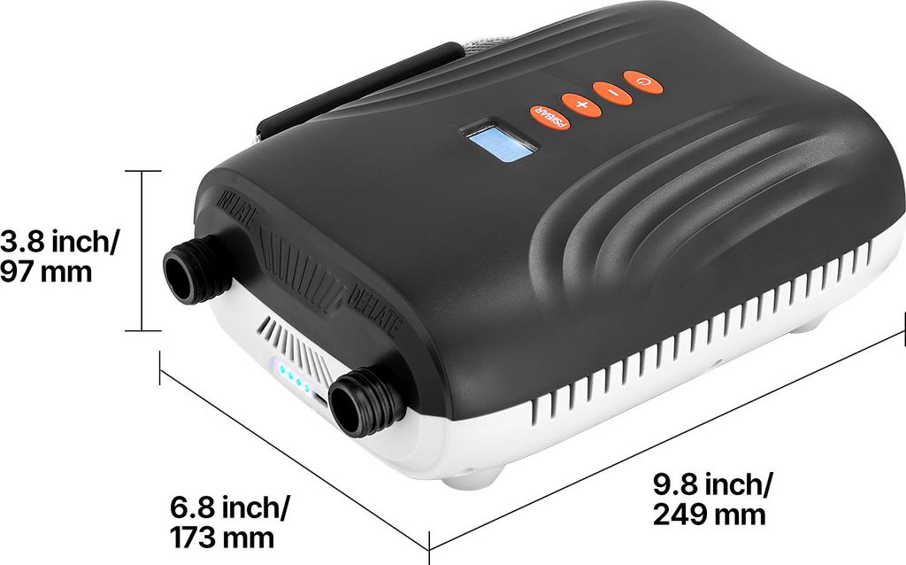 Pompa Elettrica Portatile Per Gonfiabili - 12V/230V Con 3 Ugelli Per Piscine, Materassi E Giocattoli - Foto 5