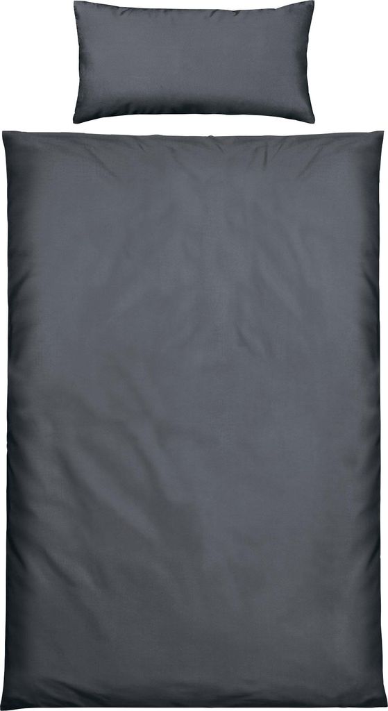 REDBEST Bettwäsche Boston" anthrazit 1x 135x200 cm + 1x 40x80 cm"