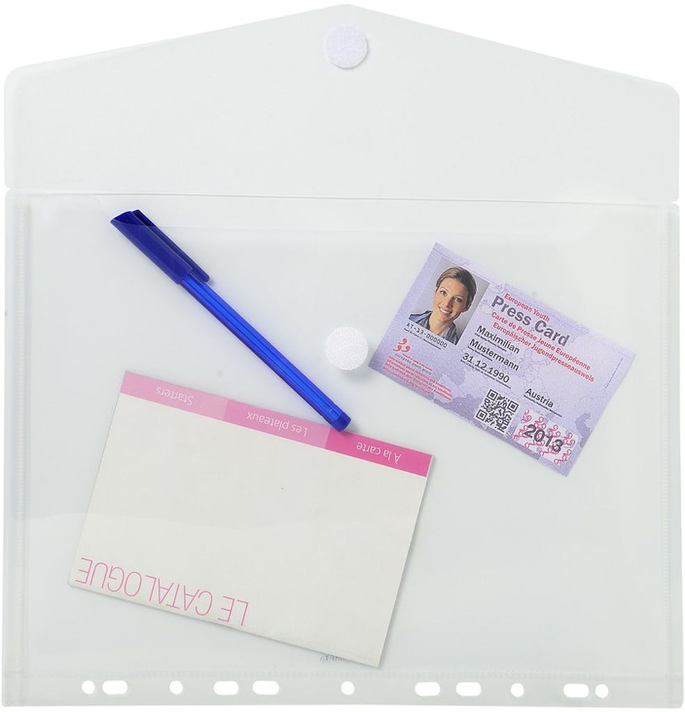 EXACOMPTA Dokumententasche DIN A4 PP transparent 5 Stück