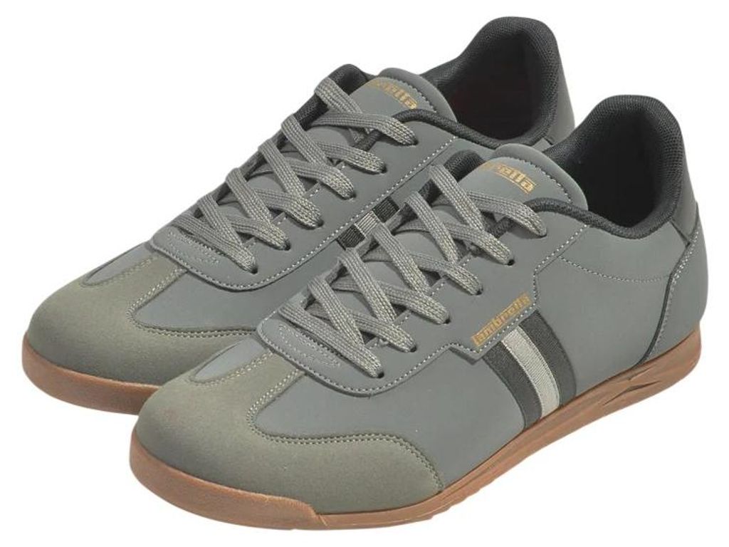 Lambretta - "Tackle" Sneaker für Herren LB416 (44 EU) (Holzkohle/Schwarz)