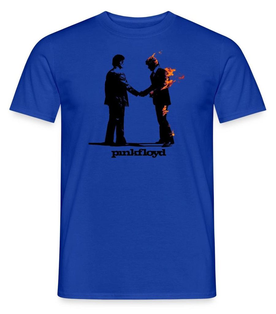 Spreadshirt Pink Floyd Album Cover Und Logo Männer T-Shirt, M, Dunkelblau