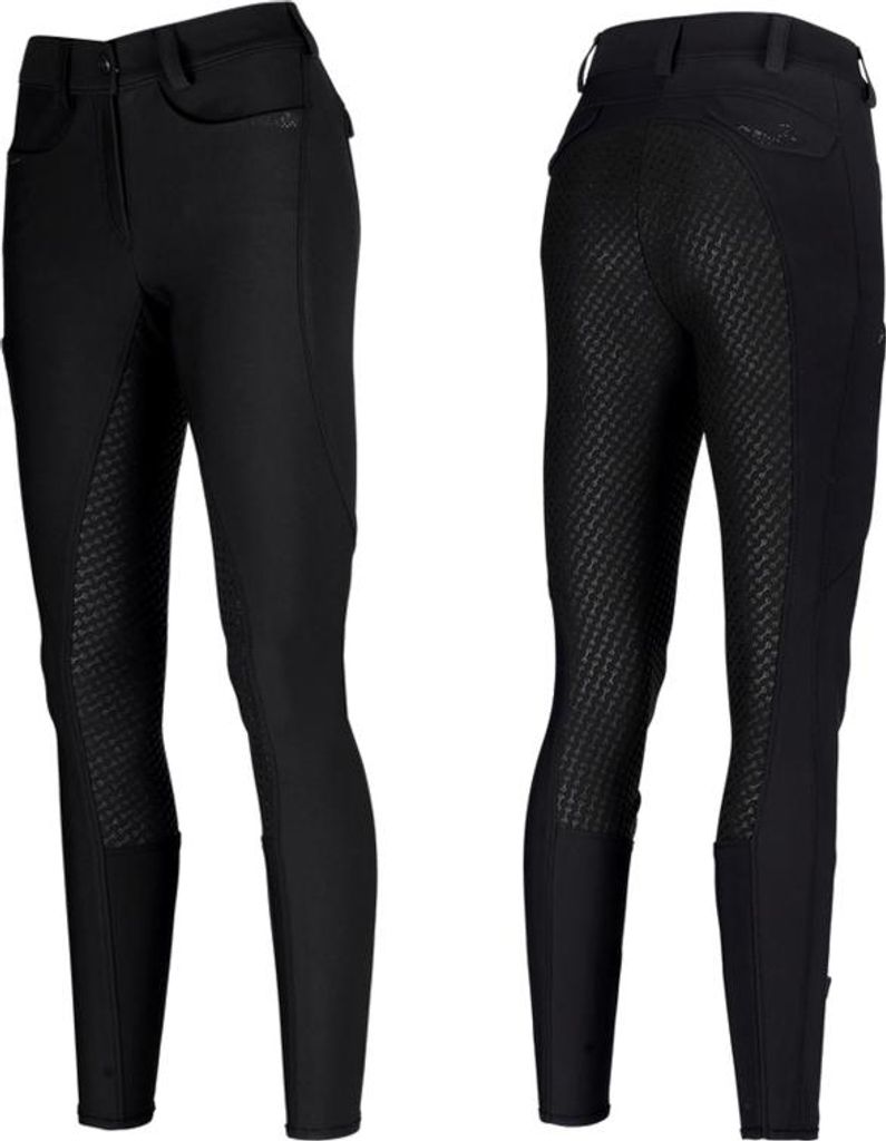 Pikeur Damenreithose " PK_LAURE " mit Grip - Ganzbesatz, Tech-Jersey Größe - 92 Farbe - darkshadow