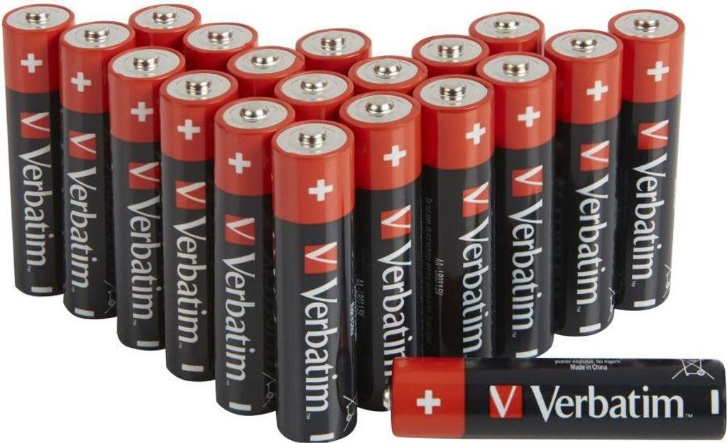 Verbatim ALKALINE BATTERY AA 20 PACK (HANGCARD)) Produktbild 