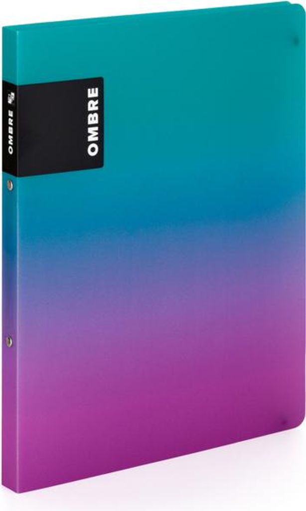 Ringbuch - Ombre - DIN A4 - blau/pink