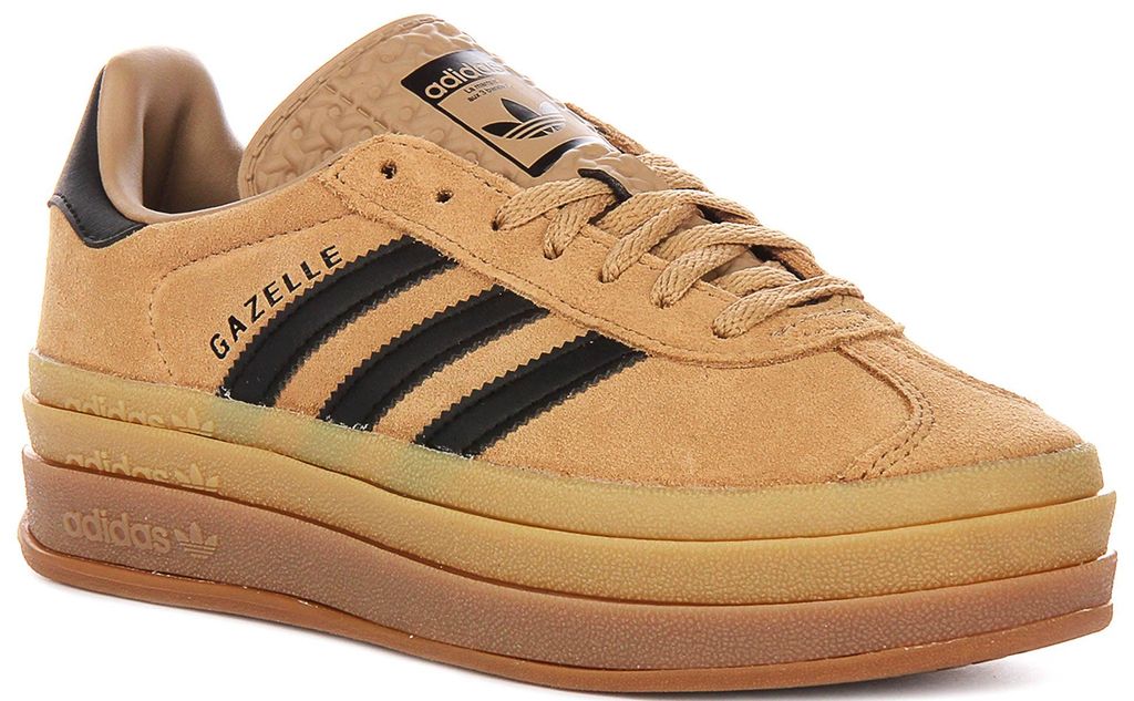 Adidas Gazelle Bold W in Beige für Damen – Größe 4 (UK) – 36 2/3 (EU) – 5,5 (US) / Beige