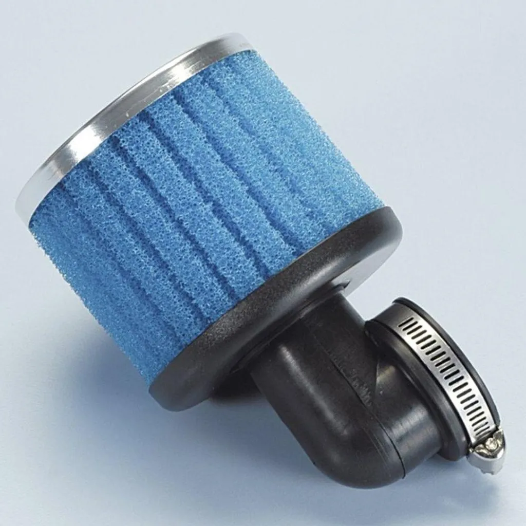 Filtre à air Polini 90° large Ø 38 mm 203.0056 avec mousse bleue haute