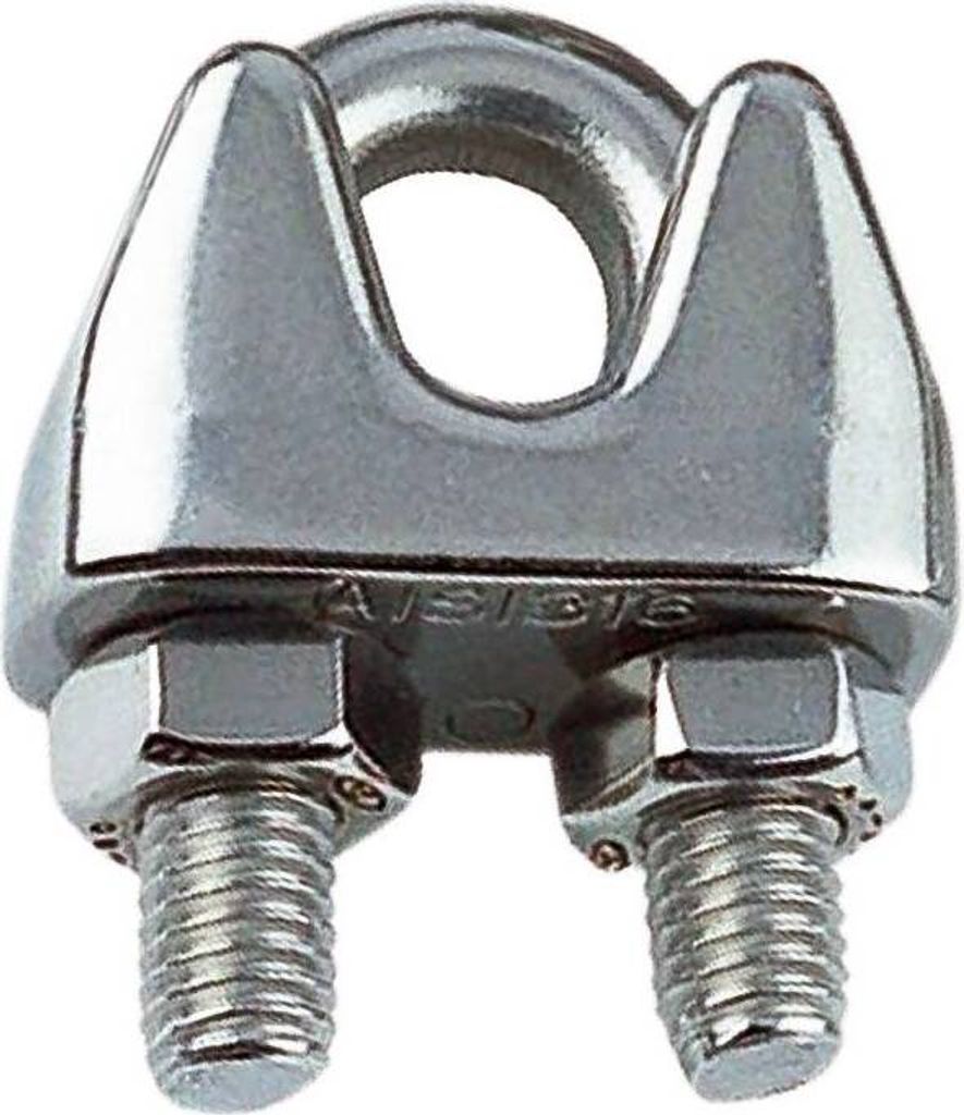 10 Stück Drahtseilklemme für 4 mm Seil Edelstahl