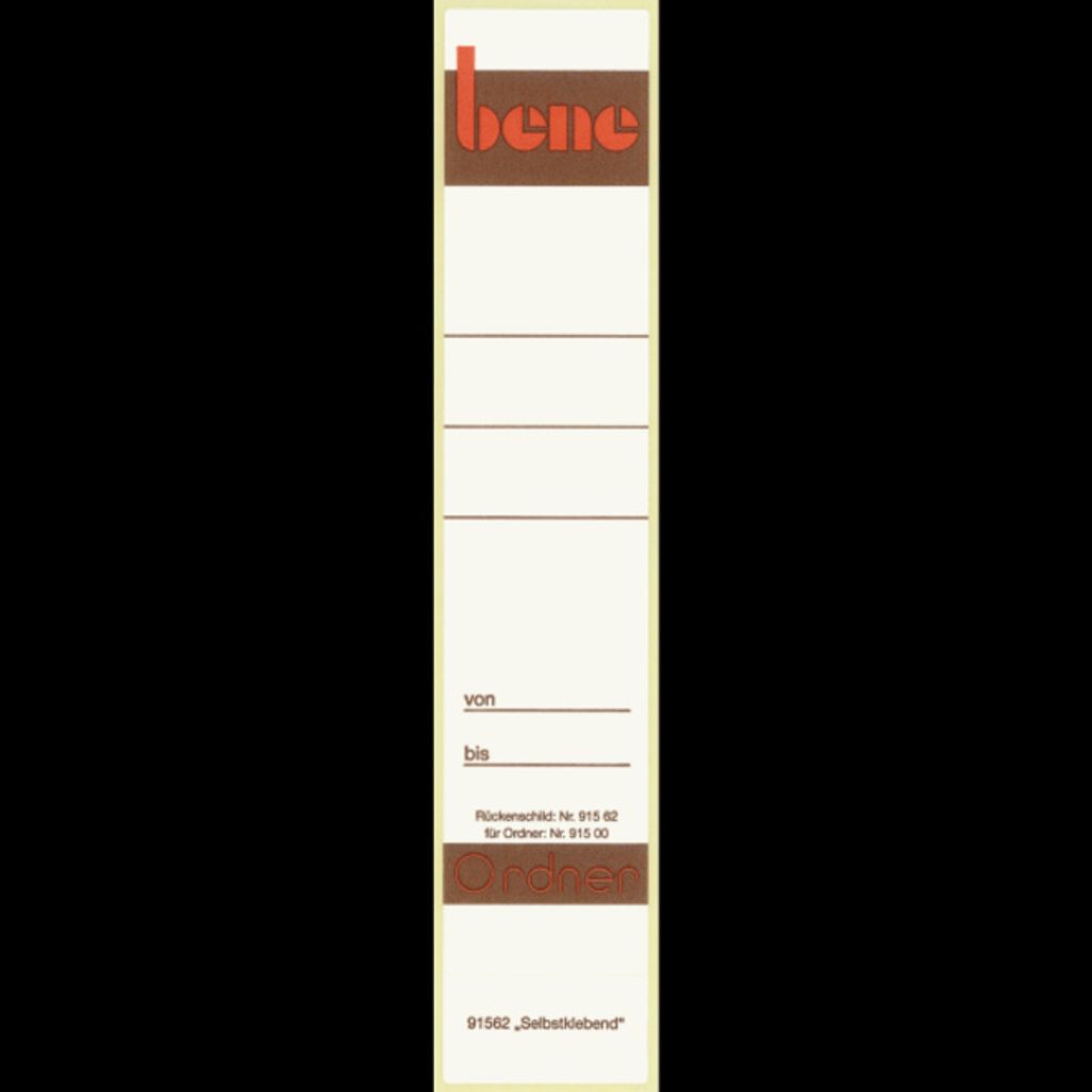 Esselte Leitz bene - Ordneretiketten - weiß (Packung mit Produktbild 