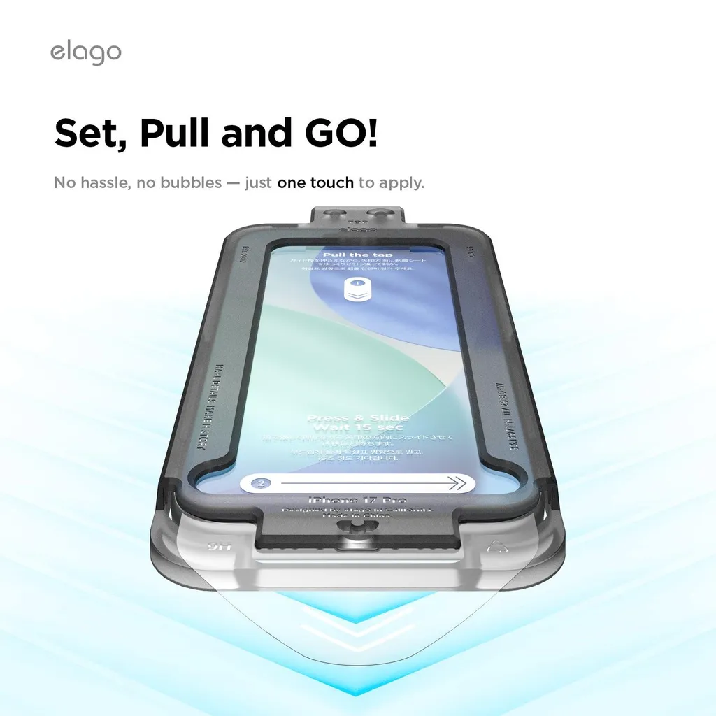 Verre blindé iPhone 17 Pro Elago 9H : protection d'écran anti-rayures - 8
