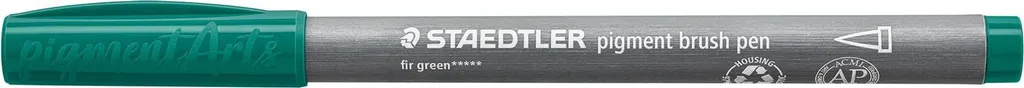 Pennello Staedtler 371-539 Verde Pino Professionale per Illustrazione