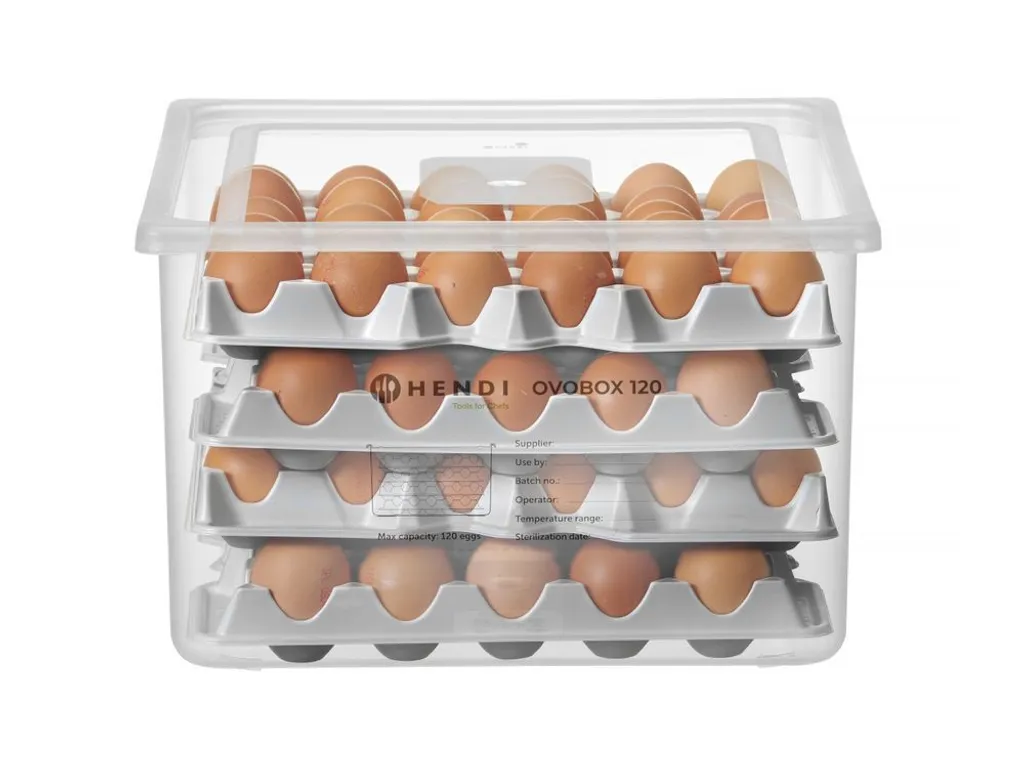 Rangement Oeufs pour Cuisine Pro HENDI OVOBOX 120 Format GN 2/3 18L