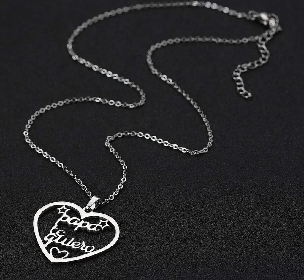 RWQIAN Madre Collana Cuore Ciondolo Cerchio Festa della Mamma Regalo Oro Argento