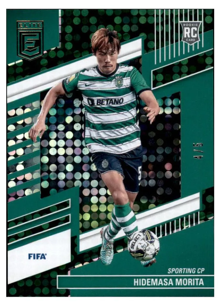 Carte Morita Sporting CP Panini Donruss Elite 22-23 Parallèle Verte Disco