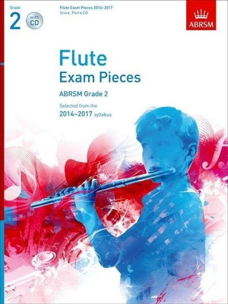 Prüfungsstücke für Flöte 2014-2017, Klasse 2 Partitur, Stimme & CD