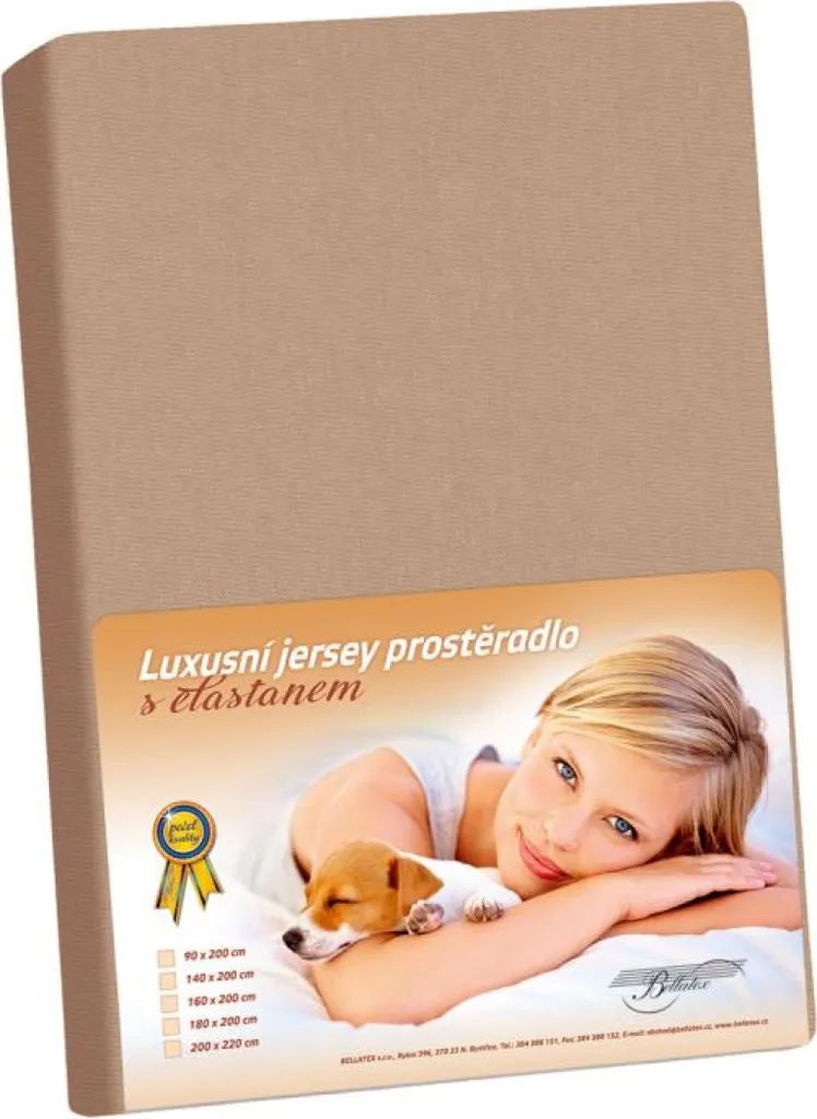 Lenzuolo con Angoli Jersey LUX 120x200 cm Caffè | 100% Cotone No Stiro