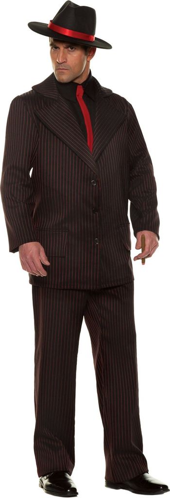 20er Jahre Al Capone Kostüm - Halloween Karneval Größe: M-L