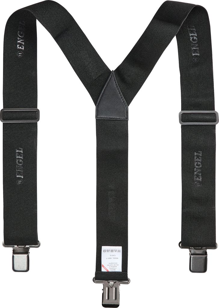 F. Engel Elastische Hosenträger , Schwarz, Gr. One size