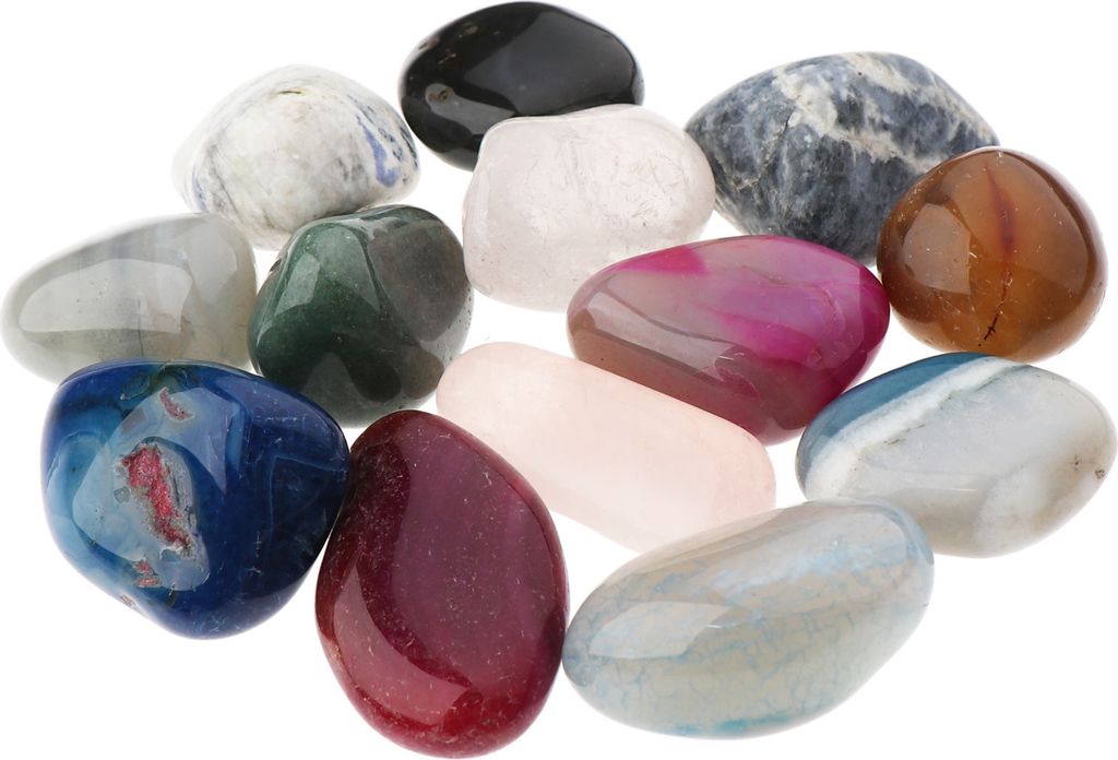 NKlaus 300g Trommelsteine Multi Mix 30 - 35 mm Heilsteine Produktbild 