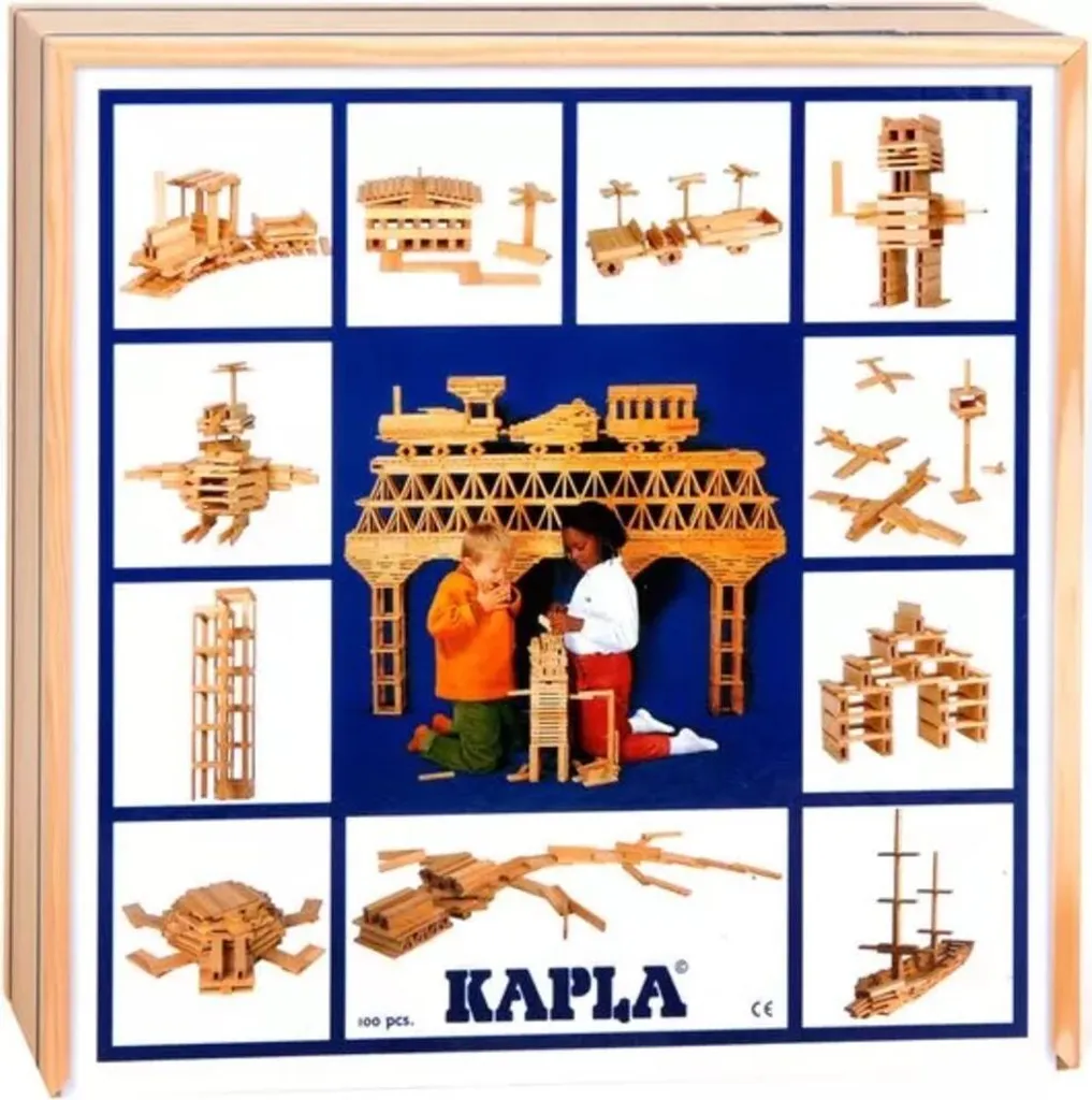 Finis les Écrans avec Kapla Boîte 100 : Jeu Créatif en Bois C100