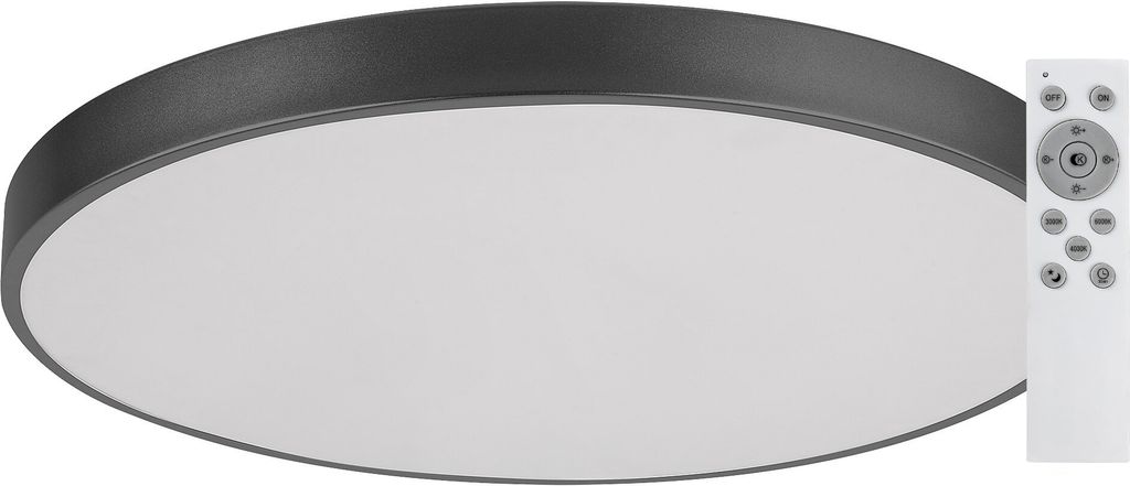 Rabalux Čierne stropné LED svietidlo Tesia 600mm 60W CCT s Obrázok produktu 