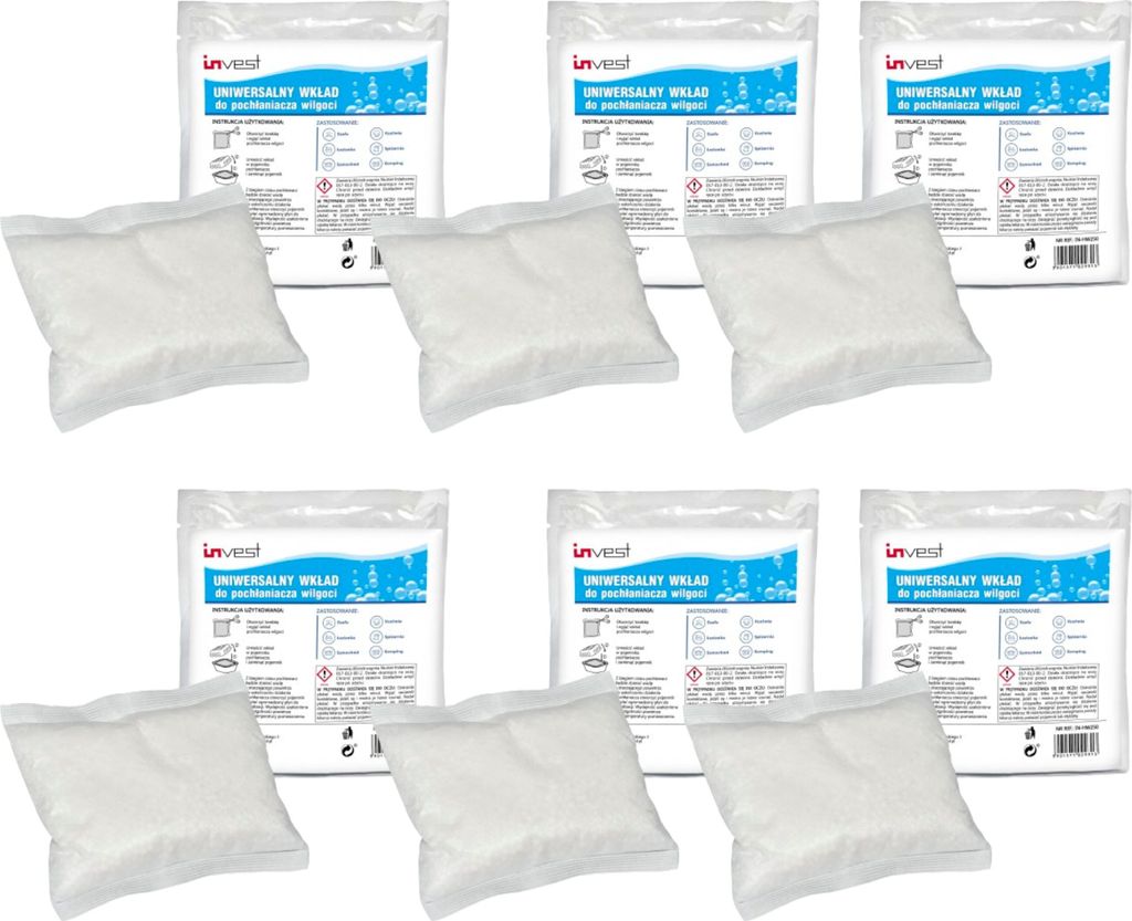 Invest 6x granulés de recharge pour déshumidificateur, 6x Image du produit 