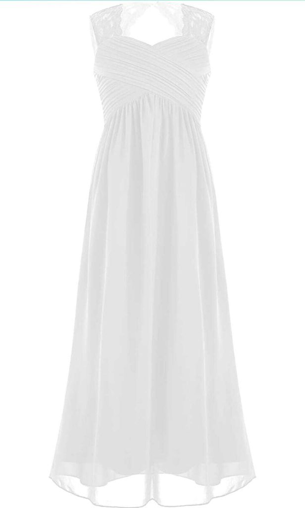 Mädchen Kinder Kleid Gr. 164 Cm Festlich Hochzeit Prinzessin Partykleid Brautjungfern Chiffon Kleider