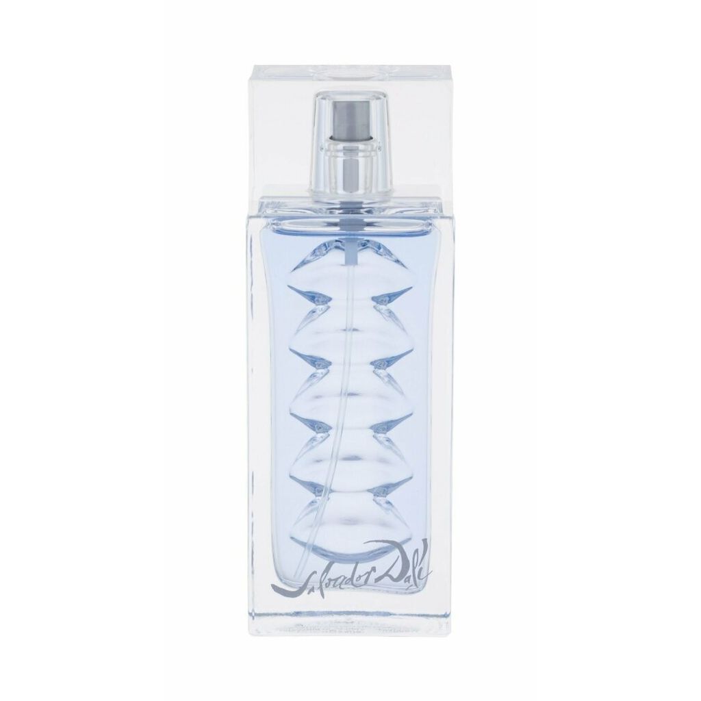 A clear studio shot of a bottle of perfume.