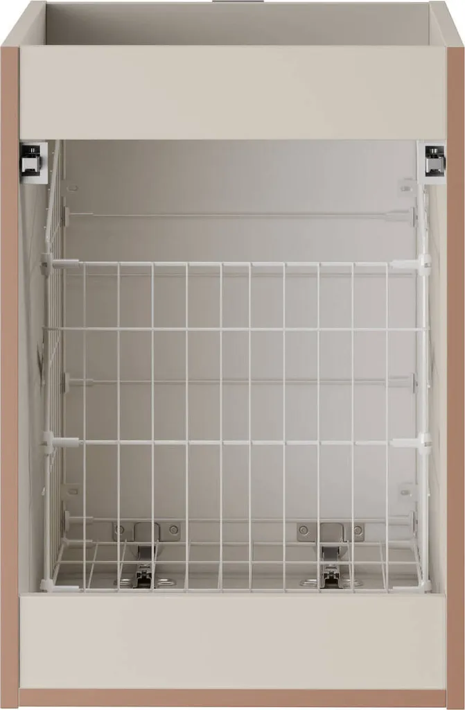 Solution gain de place : armoire sous plan 40 cm avec panier à linge mat