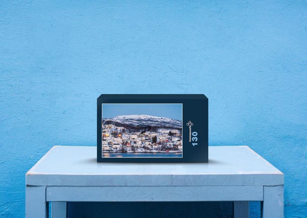 hansepuzzle 73362 - Norwegen Puzzle, 130 Teile, Orte, 28,7 x 20,0cm mit hochwertiger Aufbewahrung, Kartonbox und wiederverschließbarem Beutel