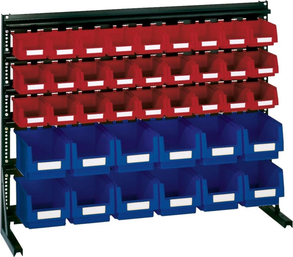 LA-KA-PE Vario-Regal V6B mit 39 PLK-Kästen, bl/rot