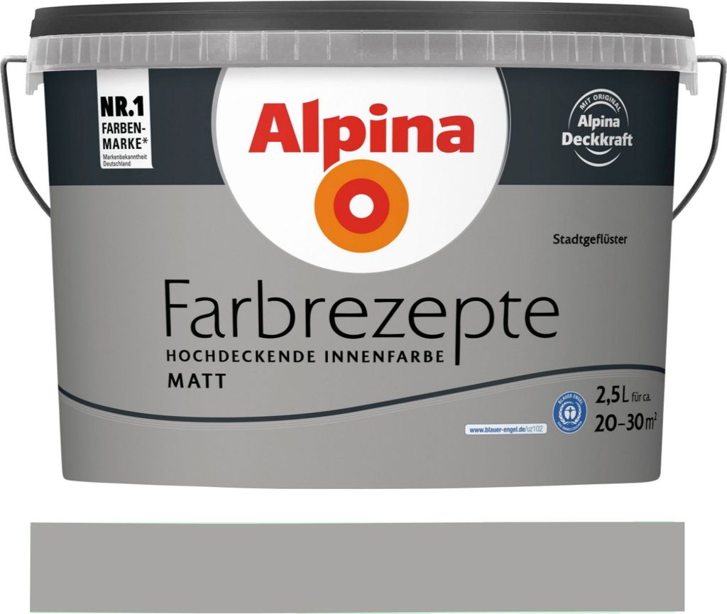 Alpina Farbrezepte Stadtgeflüster matt 2,5 Liter Produktbild 