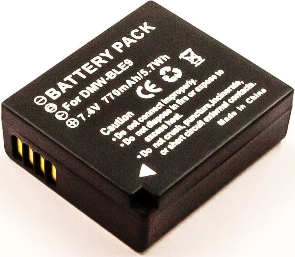 Akku für Panasonic LUMIX DMC-TZ101 Li-Ion 7,4 Volt 700 mAh schwarz.